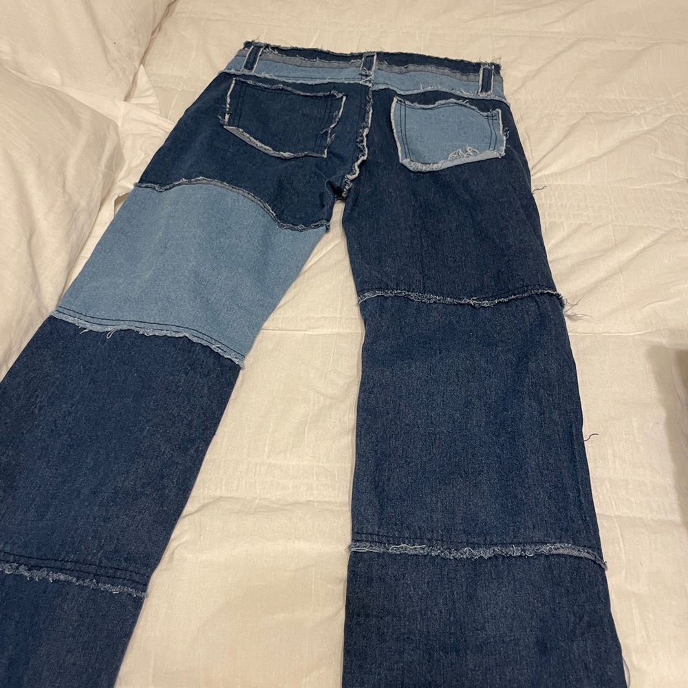 Brand New Patch work vintage jeans